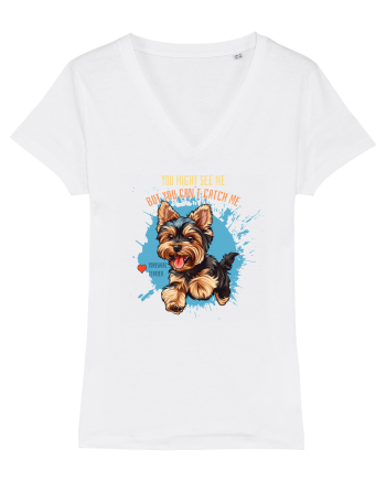 YOU MIGHT SEE ME, CAN`T CATCH ME - Yorkshire Terrier White