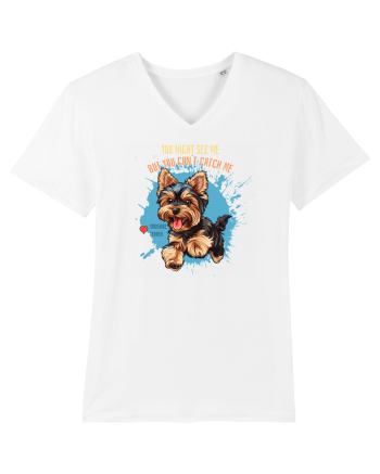 YOU MIGHT SEE ME, CAN`T CATCH ME - Yorkshire Terrier White