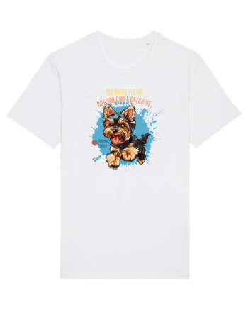 YOU MIGHT SEE ME, CAN`T CATCH ME - Yorkshire Terrier White