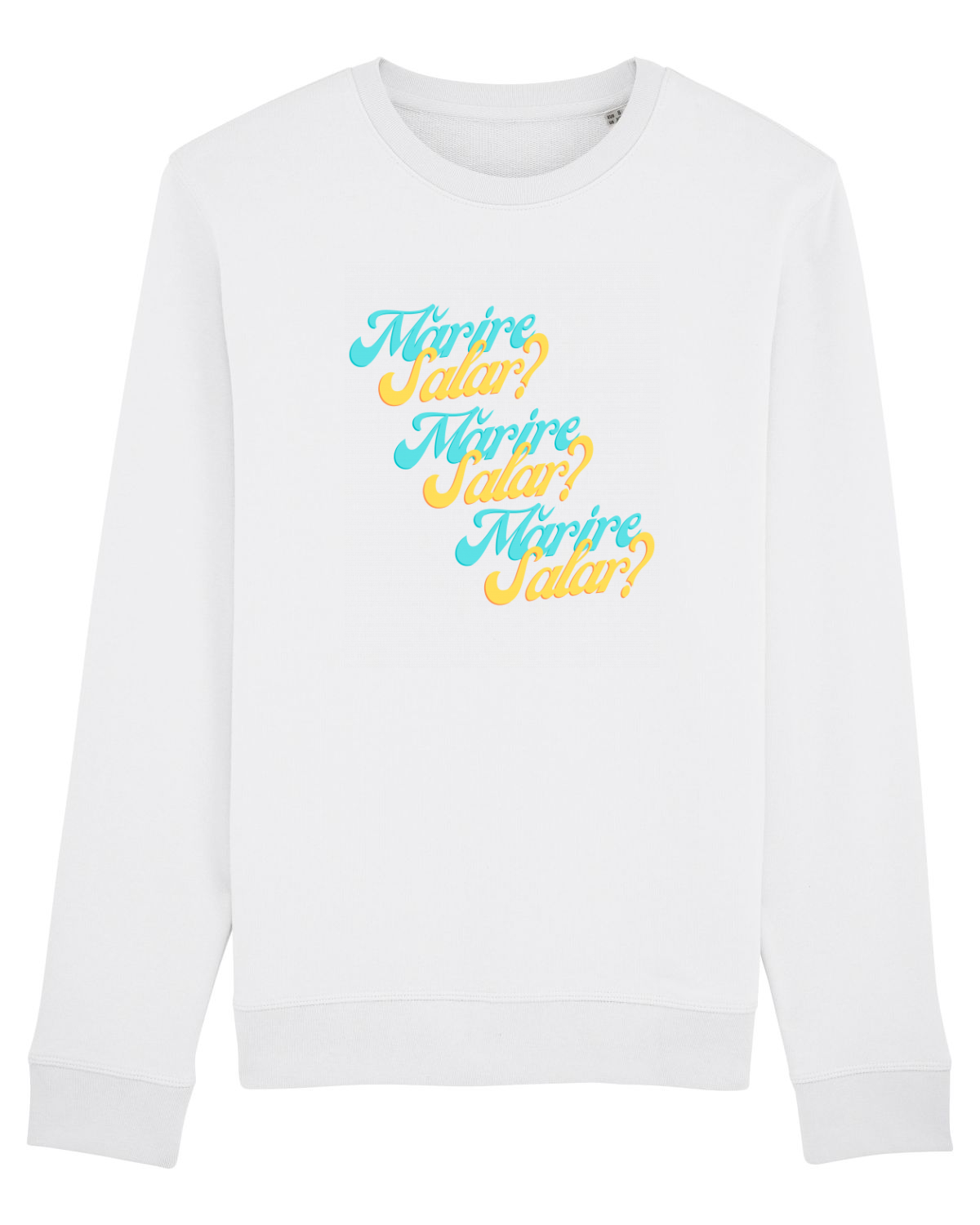 Bluză mânecă lungă Unisex Rise White