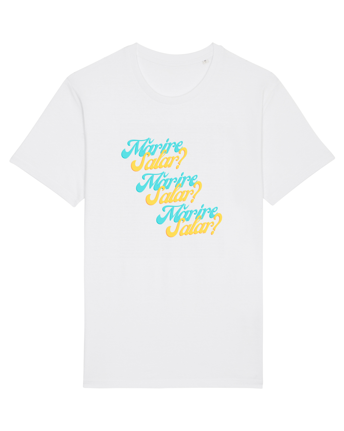 Tricou mânecă scurtă Unisex Rocker White