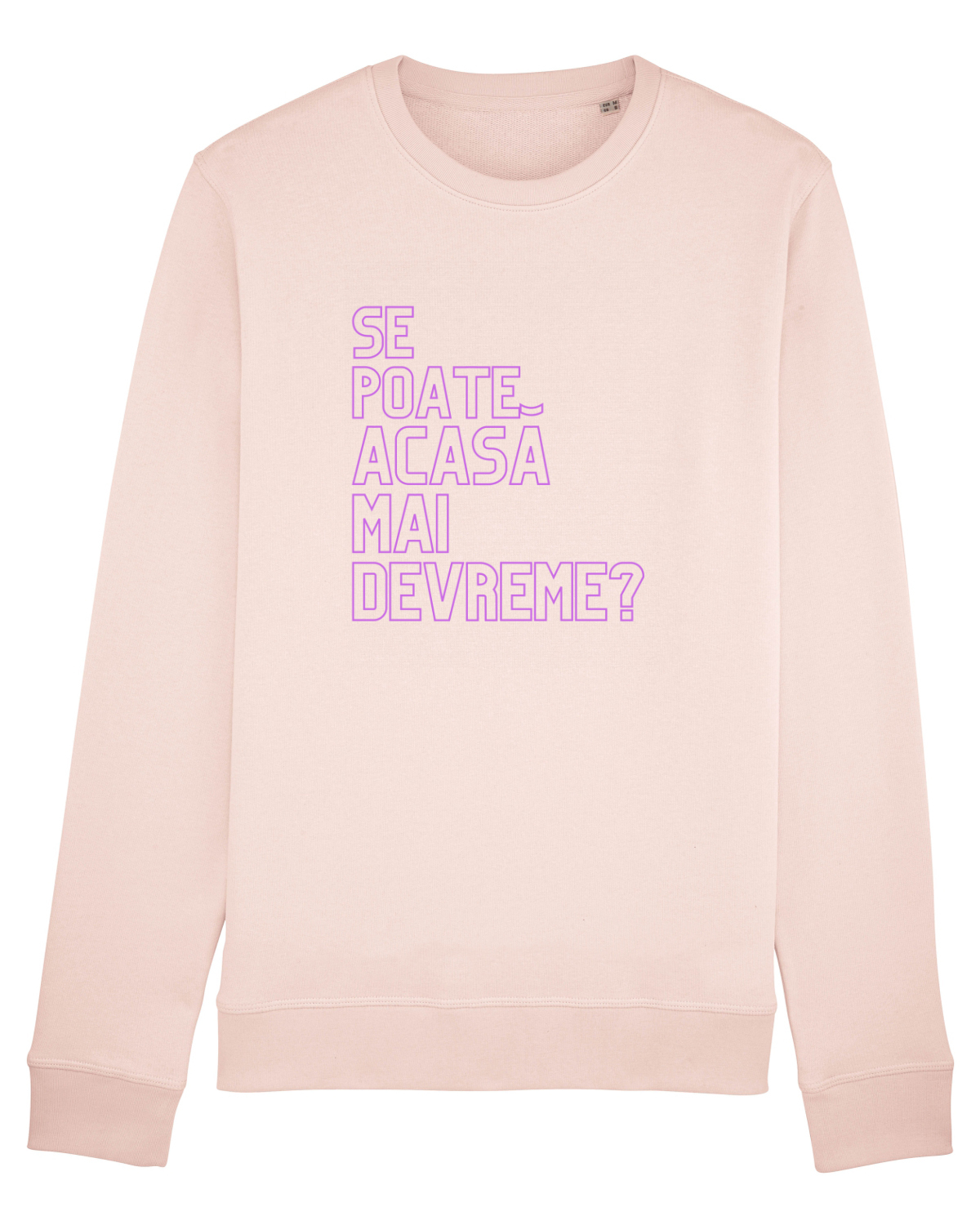 Bluză mânecă lungă Unisex Rise Candy Pink