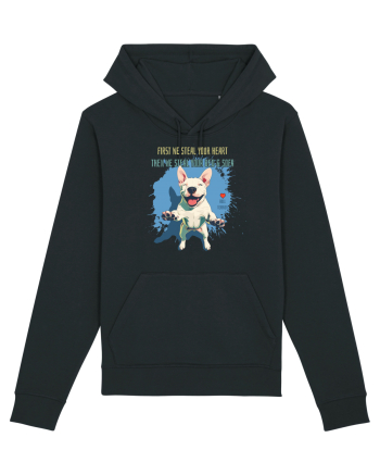 FIRST WE STEAL YOUR HEART, THEN YOUR BED & SOFA - Bull Terrier Black
