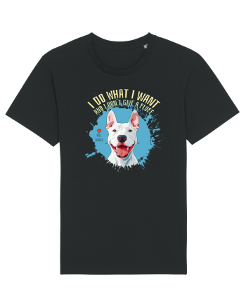 I DO WHAT I WANT & I DON`T GIVE A FLUFF - Bull Terrier Black