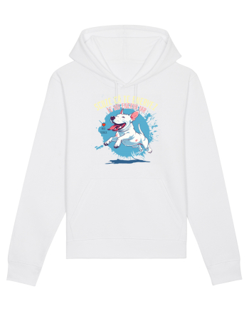 SCUZE CA TE ENERVEZ, TE VOI ENERVA IAR - Bull Terrier White