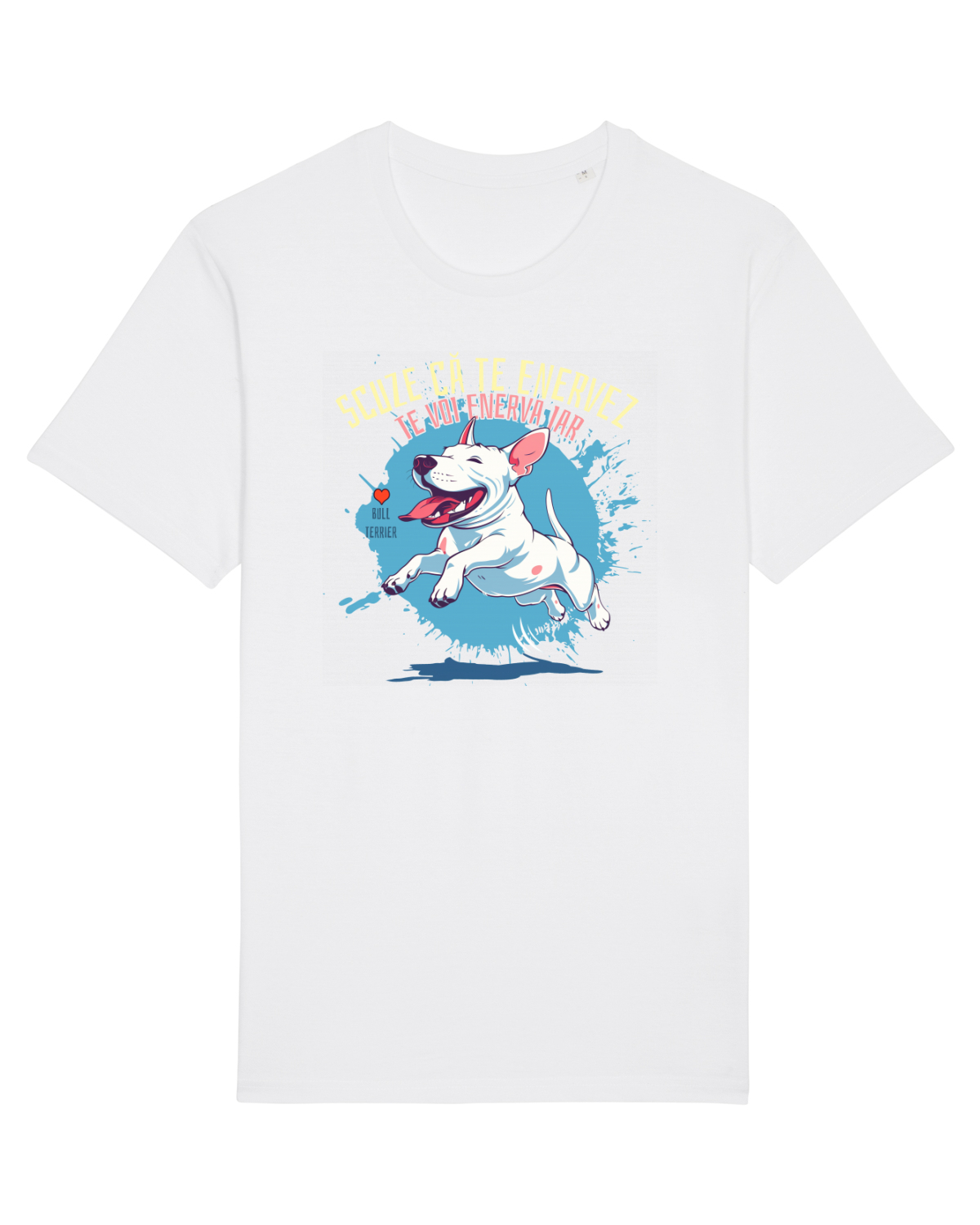 Tricou mânecă scurtă Unisex Rocker White