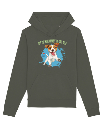 LIVE LIKE SOMEBODY LEFT THE GATE OPEN - Russell Terrier Khaki