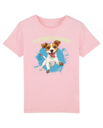 LIVE LIKE SOMEBODY LEFT THE GATE OPEN - Russell Terrier Cotton Pink