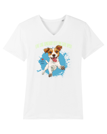 LIVE LIKE SOMEBODY LEFT THE GATE OPEN - Russell Terrier White