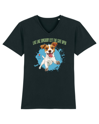 LIVE LIKE SOMEBODY LEFT THE GATE OPEN - Russell Terrier Black