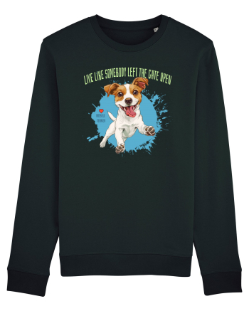 LIVE LIKE SOMEBODY LEFT THE GATE OPEN - Russell Terrier Black