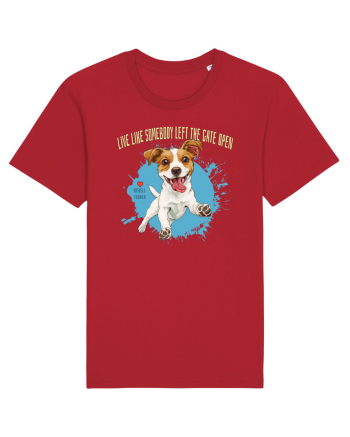 LIVE LIKE SOMEBODY LEFT THE GATE OPEN - Russell Terrier Red