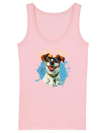 EVERY DAY I`M RUSSELLIN` - Russell Terrier Cotton Pink