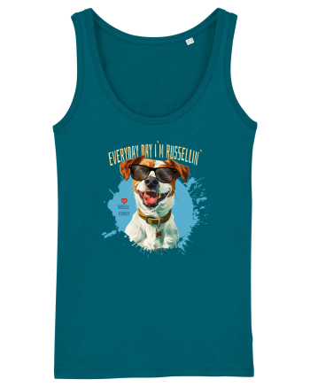 EVERY DAY I`M RUSSELLIN` - Russell Terrier Ocean Depth