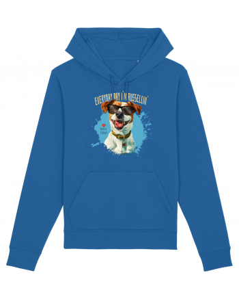 EVERY DAY I`M RUSSELLIN` - Russell Terrier Royal Blue