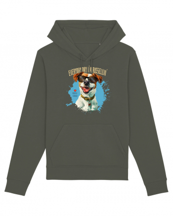 EVERY DAY I`M RUSSELLIN` - Russell Terrier Khaki