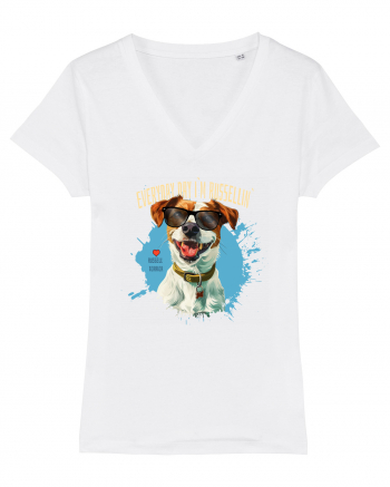 EVERY DAY I`M RUSSELLIN` - Russell Terrier White