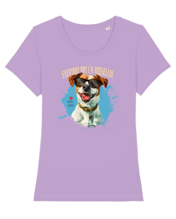 EVERY DAY I`M RUSSELLIN` - Russell Terrier Lavender Dawn