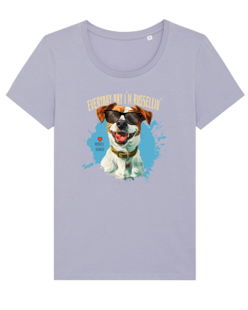 EVERY DAY I`M RUSSELLIN` - Russell Terrier Lavender