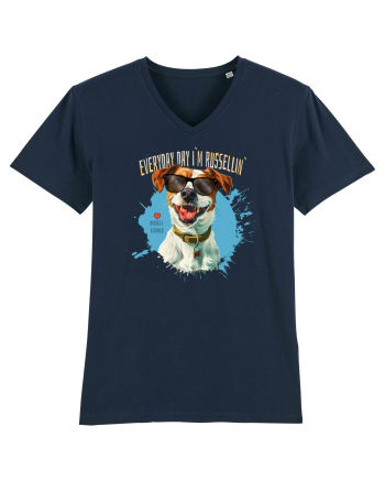 EVERY DAY I`M RUSSELLIN` - Russell Terrier French Navy