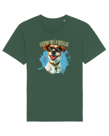 EVERY DAY I`M RUSSELLIN` - Russell Terrier Bottle Green