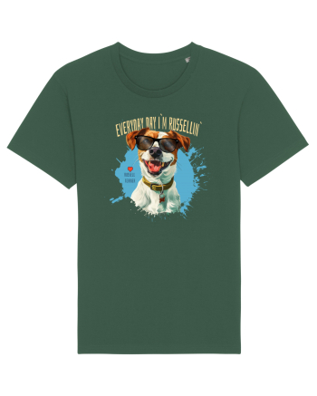 EVERY DAY I`M RUSSELLIN` - Russell Terrier Bottle Green