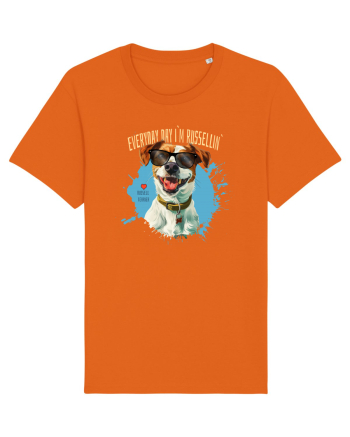 EVERY DAY I`M RUSSELLIN` - Russell Terrier Bright Orange
