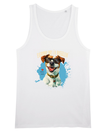 EVERY DAY I`M RUSSELLIN` - Russell Terrier White
