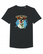 EVERY DAY I`M RUSSELLIN` - Russell Terrier Tricou mânecă scurtă guler larg Bărbat Skater