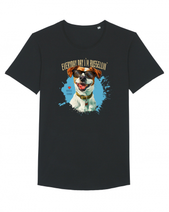 EVERY DAY I`M RUSSELLIN` - Russell Terrier Black