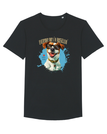EVERY DAY I`M RUSSELLIN` - Russell Terrier Black