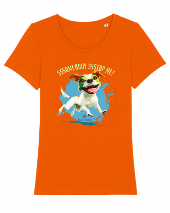 SOMEBODY STOP ME ! - Russell Terrier Bright Orange