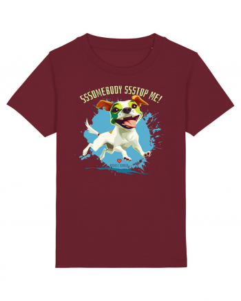 SOMEBODY STOP ME ! - Russell Terrier Burgundy