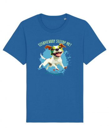 SOMEBODY STOP ME ! - Russell Terrier Royal Blue