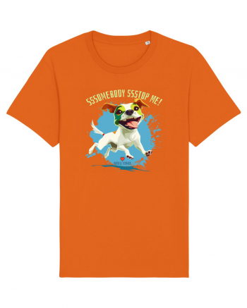 SOMEBODY STOP ME ! - Russell Terrier Bright Orange