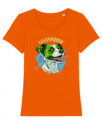 SMOKIN` ! - Russell Terrier Bright Orange