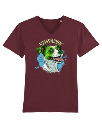 SMOKIN` ! - Russell Terrier Burgundy