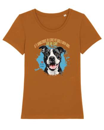 DANGEROUS TO LEAVE PITTBULLS WITH KIDS, KIDS  ARE SCARY - Pitbull Roasted Orange