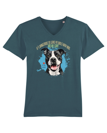 DANGEROUS TO LEAVE PITTBULLS WITH KIDS, KIDS  ARE SCARY - Pitbull Stargazer