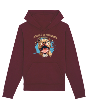 PERICULOS SA LASI PITBULII CU COPIII, COPIII SUNT GROAZNICI - Pitbull Burgundy