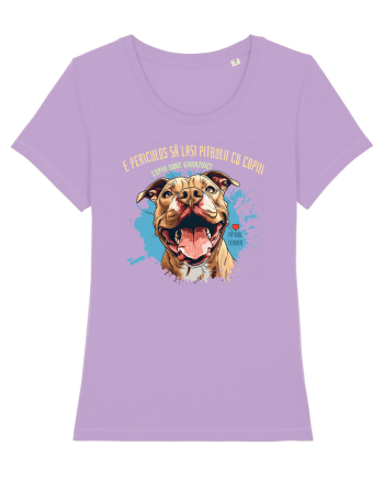 PERICULOS SA LASI PITBULII CU COPIII, COPIII SUNT GROAZNICI - Pitbull Lavender Dawn