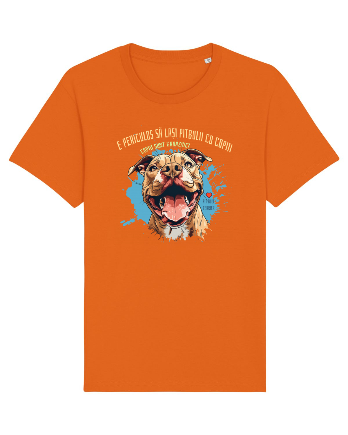 Tricou mânecă scurtă Unisex Rocker Bright Orange