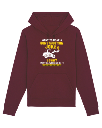 Joke under construction Burgundy