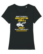 Joke under construction Tricou mânecă scurtă guler larg fitted Damă Expresser