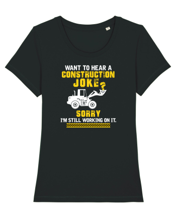 Joke under construction Black