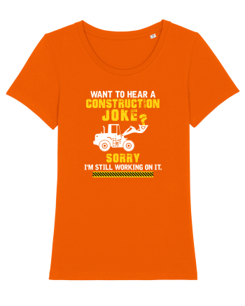 Joke under construction Bright Orange