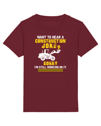 Joke under construction Burgundy