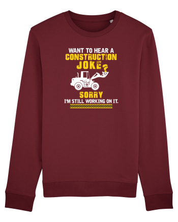 Joke under construction Burgundy
