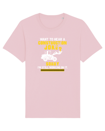 Joke under construction Cotton Pink