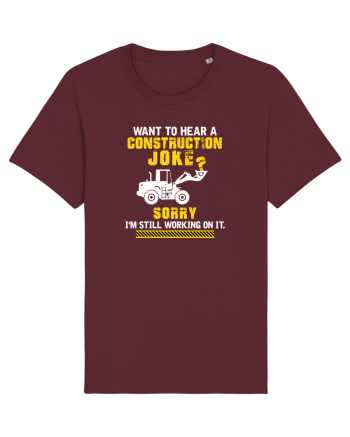 Joke under construction Burgundy